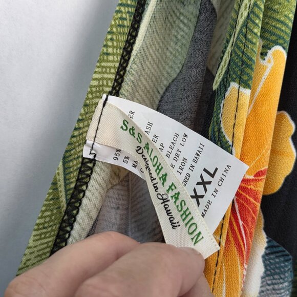 S&S Aloha Fashion Women's XXL Sleeveless Dress - Hibiscus - Picture 5 of 5